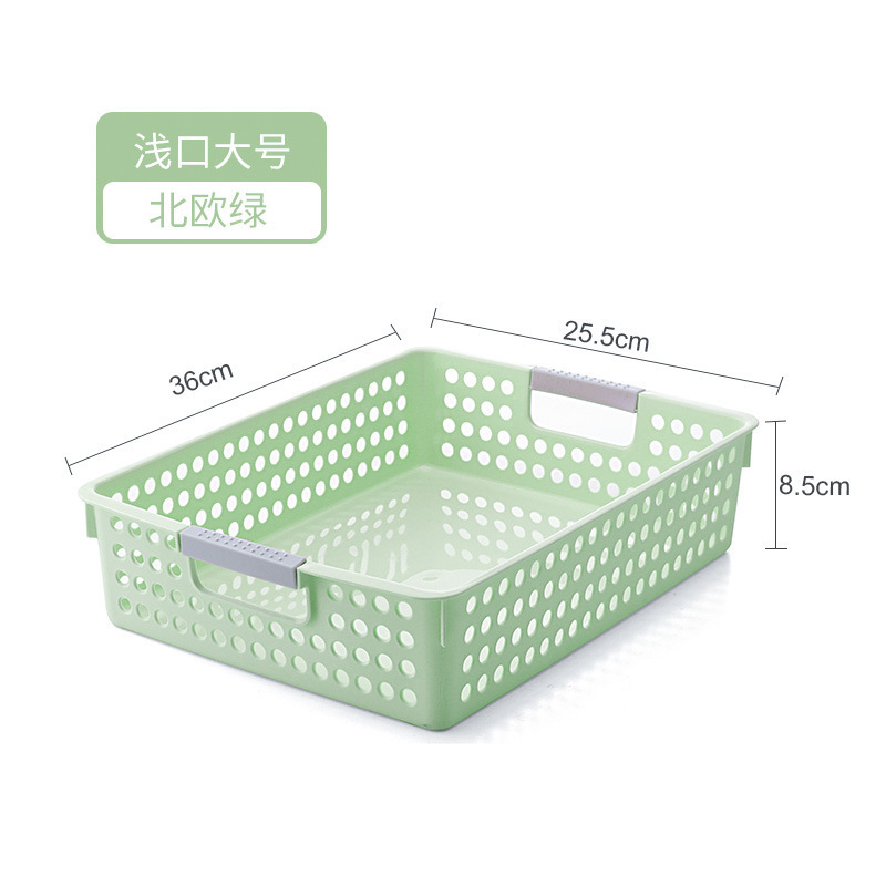デスクトッププラスチック雑貨収納バスケット幼稚園本収納バスケットホームスナックキッチンキャビネット収納整理バスケット|undefined
