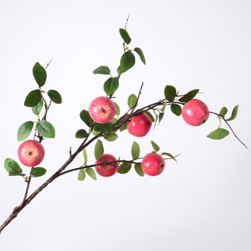 Simulated artificial fruit 6 big apple branches home furnishings decoration photography props living room fortune fruit new year