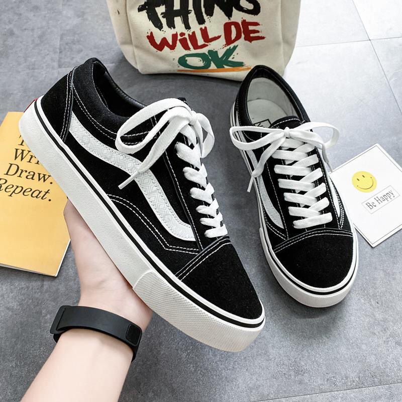 Wansba new Korean canvas shoes men and w...