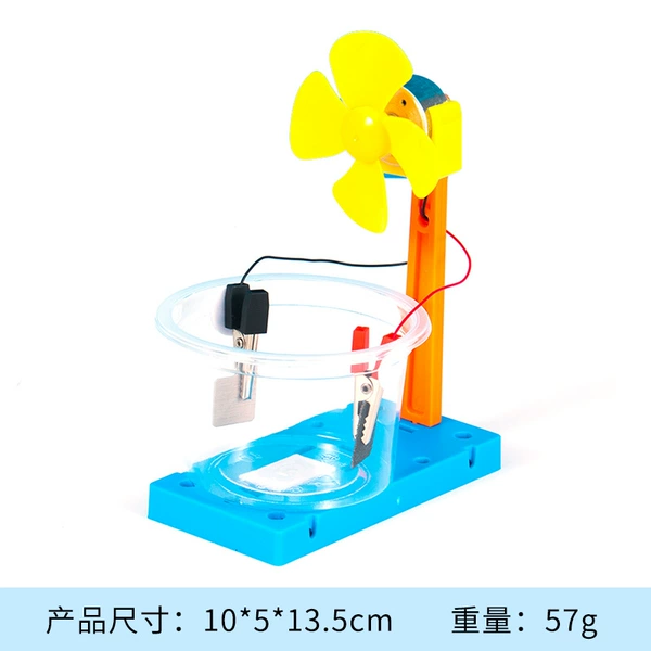 Salt solution, air fan, generating electricity