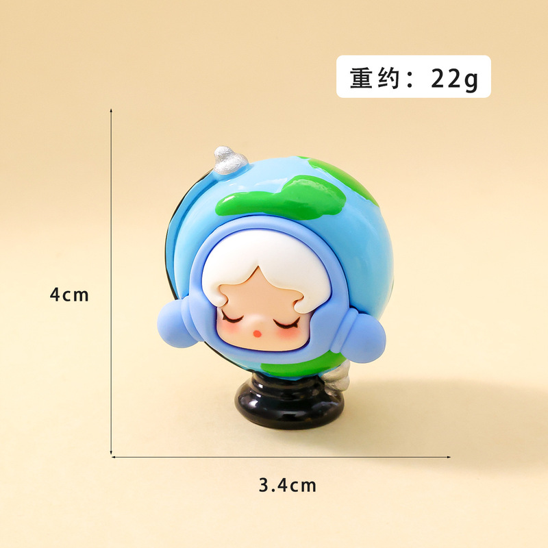 复古萌粒盲盒 diy树脂桌面车载小摆件装饰品配件萌粒潮玩盲盒批发|undefined