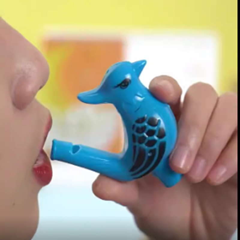 Children's water bird mouth whistle tourist souvenir water-changing sound instrument for kids prize activity QR code scanning