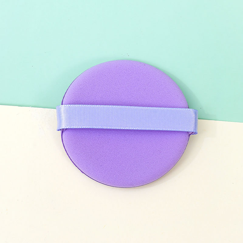 Esponja de maquillaje redonda personalizada, suave y que no absorbe polvo, de doble uso para aplicación en seco y húmedo, esponja de maquillaje redonda en forma de gota de agua, herramienta de belleza.