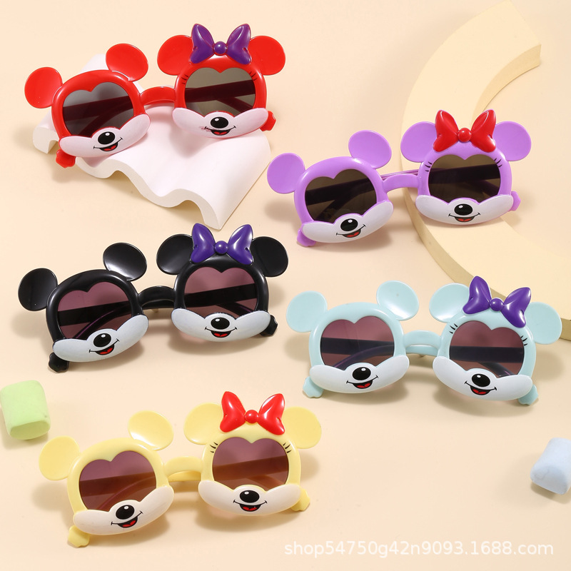New Children's Mickey Sunglasses, Baby Sun Protection Glasses, Performance Street Photography, Little Boy Cartoon Sunglasses, Cute Girl
