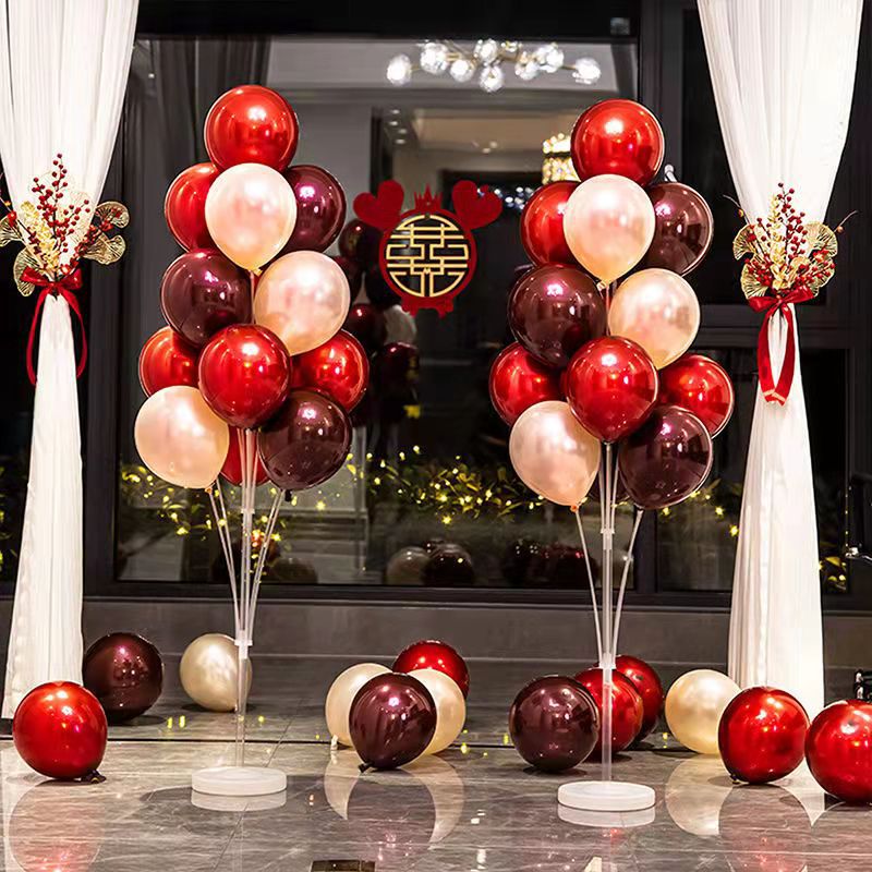 Boda boda sala piso flotante zhuo columna flotante globo decorativo diseño traje compromiso globo hombres y mujeres cuadrado dormitorio