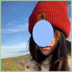 【.万人卡哈特红色皮标针织帽子女秋冬百搭保暖护耳情侣毛线帽男