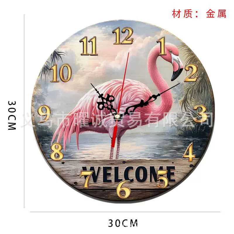 Трансграничные тихие европейские и американские металлические часы настенные часы креативная мода гостиная дома современные декоративные металлические настенные часы