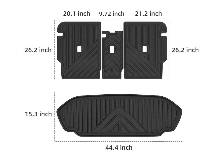 Suitable for 2027 Rivian R2 car floor mats, custom-made TPE floor mats and trunk mat