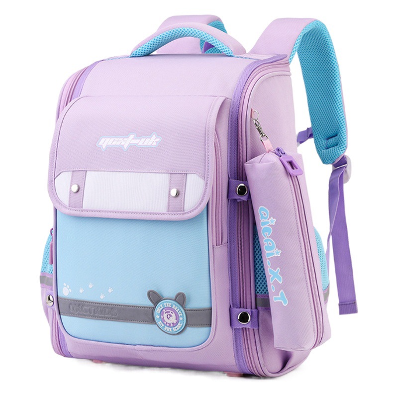 Nuevo estilo británico niños Escuela Primaria mochila generación impresión nueva reducción de Carga Protección de la columna impermeable bolsa de escuela de niña