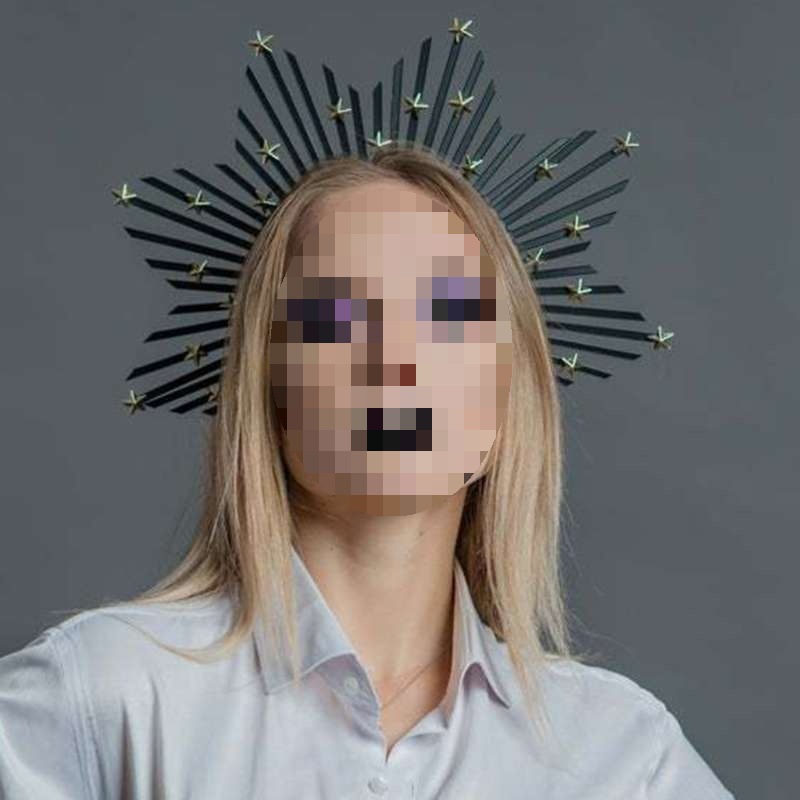 2019Halocrown Barok Mahkota Tiara Mary Halocrown Ikat Kepala