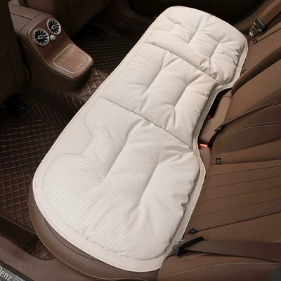 Four Seasons Pad — Printable Logo Nappa Leather Car - off-white-rear-bench-seat-cushion-factory-direct-sales-can-be-customized