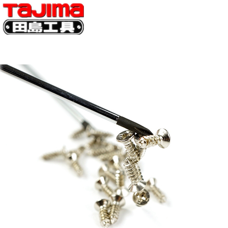 Tashima destornillador para alargar el lote de tornillo magnético EL mango de goma suave cruzado pequeño destornillador cruzado tornillo de ciruela