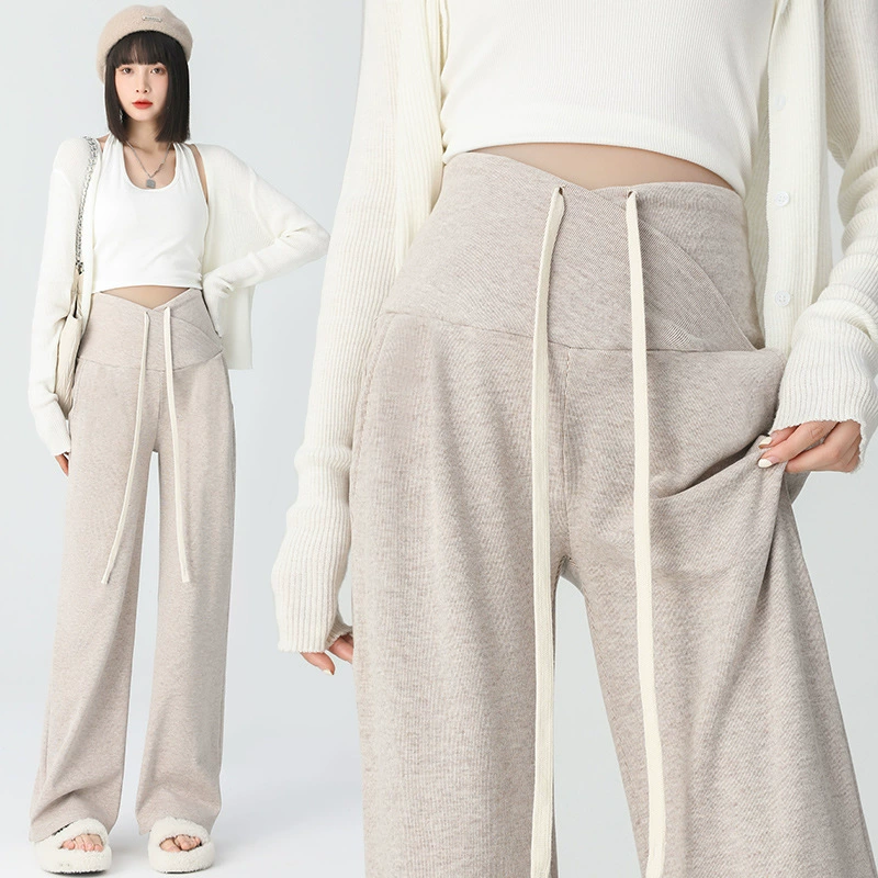 Брюки для беременных ранняя весна 2025 новая мода шнур