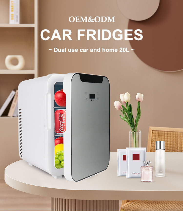 20-liter mini portable refrigerator for home use, suitable for students' dormitories, cosmetics, and car use