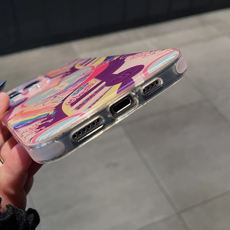 愛をテーマにしたトレンドブランドのキラキラ輝くスマホケース、越境で人気のiPhone17Promax対応、軽やかな高級感のApple16保護ケース|undefined