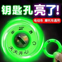 電気自動車の夜光のキーホルダーは反射蛍光超明るい車を貼って永久的な鍵の穴の電気のドアの輪を貼って絞りを出して防水します。