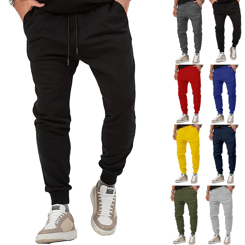 Spring and Autum New Export Pants European and American Men's Casual Pants Autum Multi-Color Versatile Loose Outdoor Sports Jogging Pants