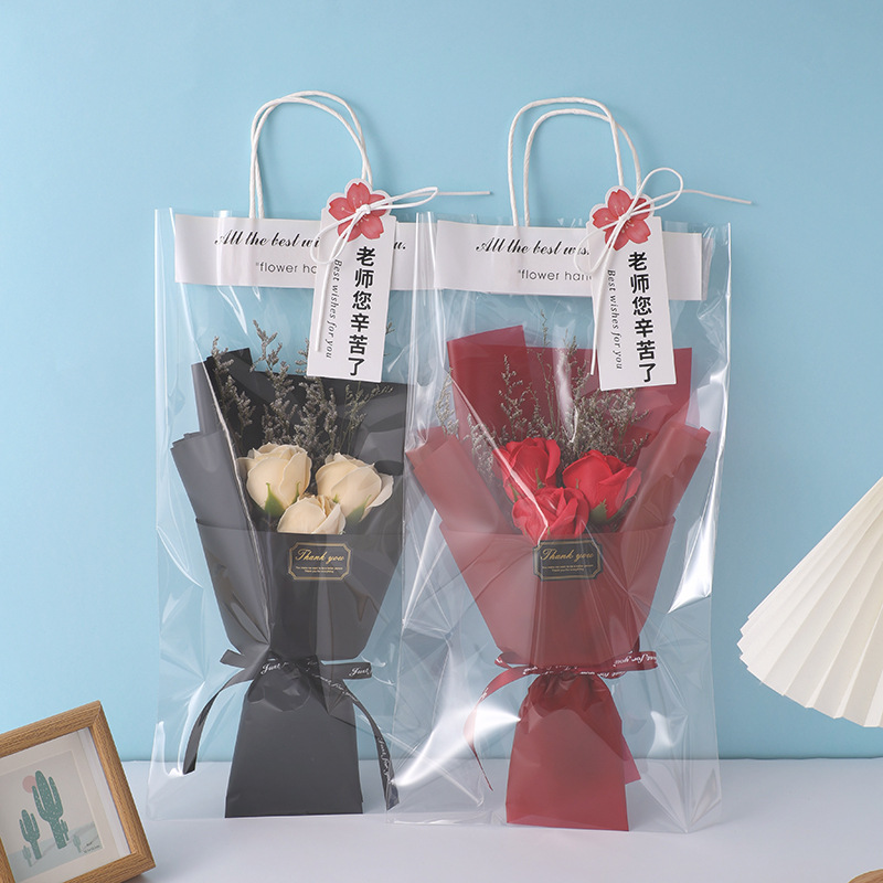 Jardín de infantes día del maestro para regalos de maestros creativos rosa jabón ramo de flores de mano regalos de vacaciones de acción de gracias