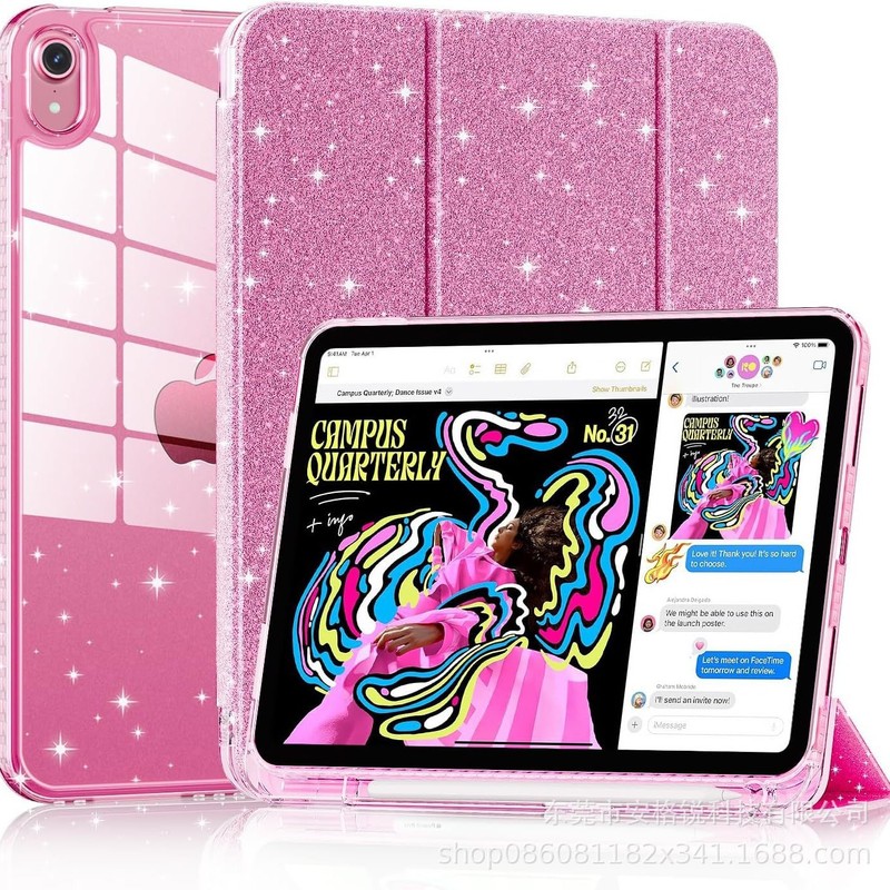 グリッターアクリル落下防止 Apple タブレットケース ipad 保護カバー保護ケース TPU 曲げ防止 ipad10 に適しています|undefined