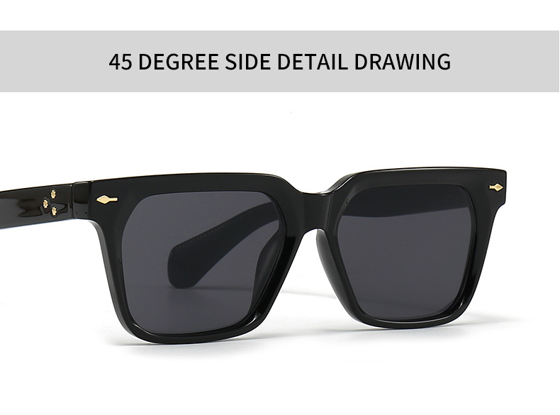 Nouvelles lunettes de soleil carrées papillon pour hommes, défilé de mode européen et américain, lunettes de soleil à la mode, lunettes de soleil transfrontalières 3407_voghion.com