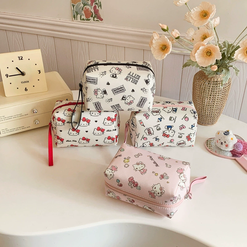 HelloKitty подлинная лицензированная косметическая сумка большой емкости милая сумка для хранения новая сумка для мытья сумки для макияжа