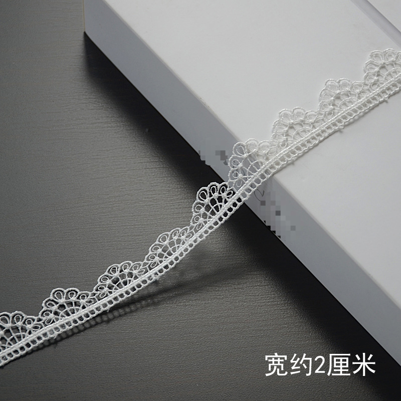 Y8YO bordado encaje vacío soluble en agua accesorios de encaje accesorios de ropa material de decoración DIY tocado hecho a mano