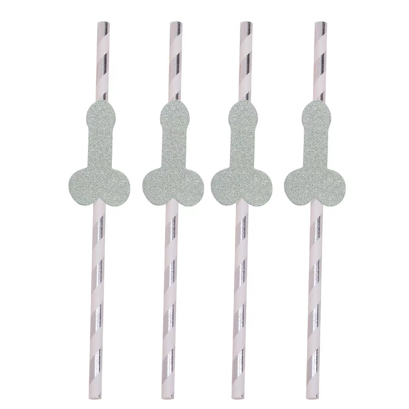 Pajitas para bodas, pajitas de papel para despedidas de soltero, pajitas de cartón desechables biodegradables, pajitas creativas con forma de hueso