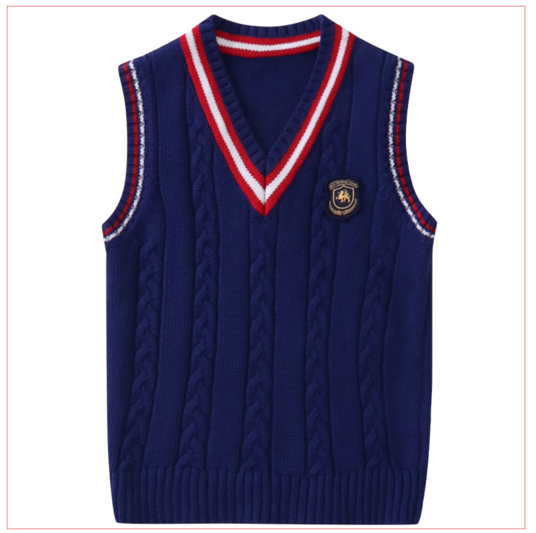 Procesamiento personalizado [Jin Yong] uniformes escolares uniformes escolares estudiantes de primaria estilo británico chaleco personalizado jardín de infantes personalizado