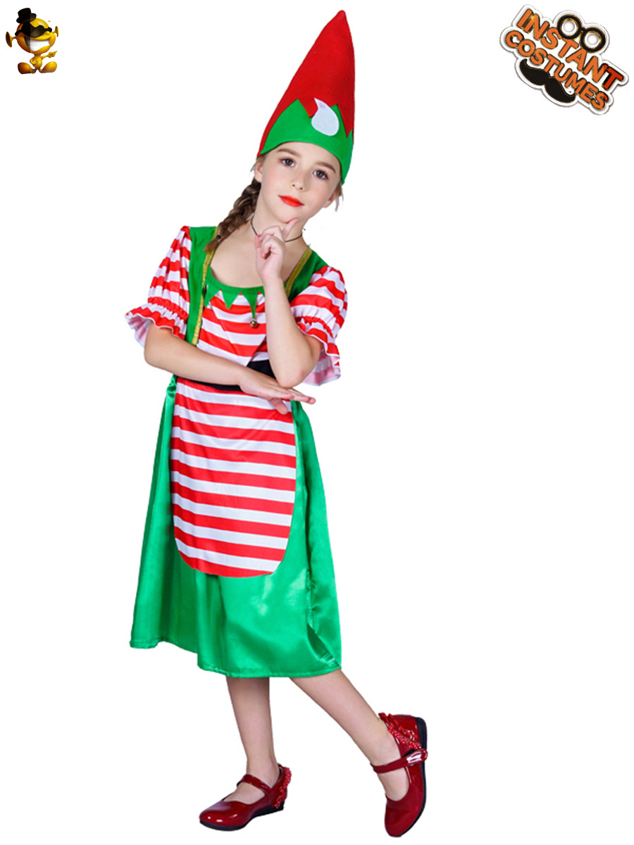 Navidad niños lindos Navidad princesa fiesta traje niñas Navidad etapa traje rendimiento ropa distribución al por mayor
