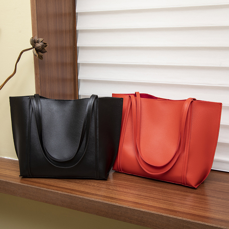 Bolsas de mujeres de comercio exterior transfronterizo 2025, bolsas de compras coreanas PU de gran capacidad, bolsas de mano, bolsas de mujer