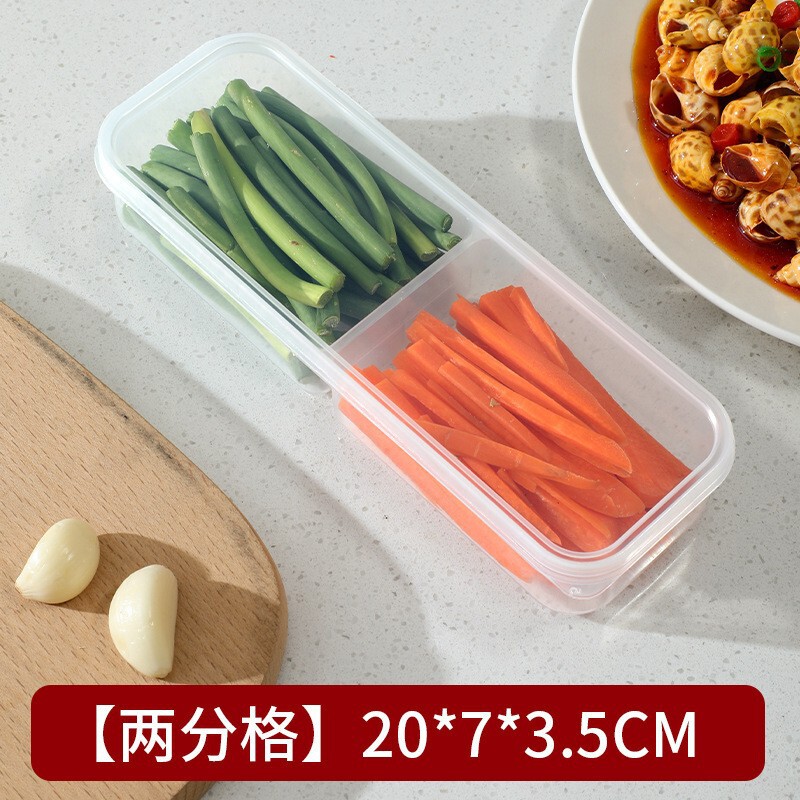 日本食品保存箱キッチン食品調理準備厚みのある 4 コンパートメント鮮度保持ボックス冷蔵庫冷凍肉密封ボックス|undefined