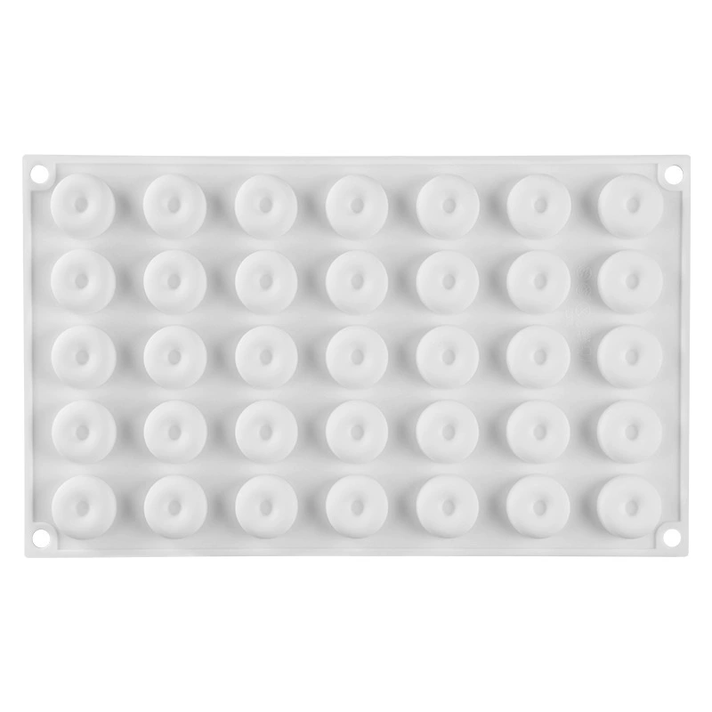 Hot-selling multiple-shape cake ice molds food-grade silicone heart-shaped mold round donuts cookies mold specialized