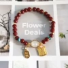S516 peach charm cinnabar bracelet