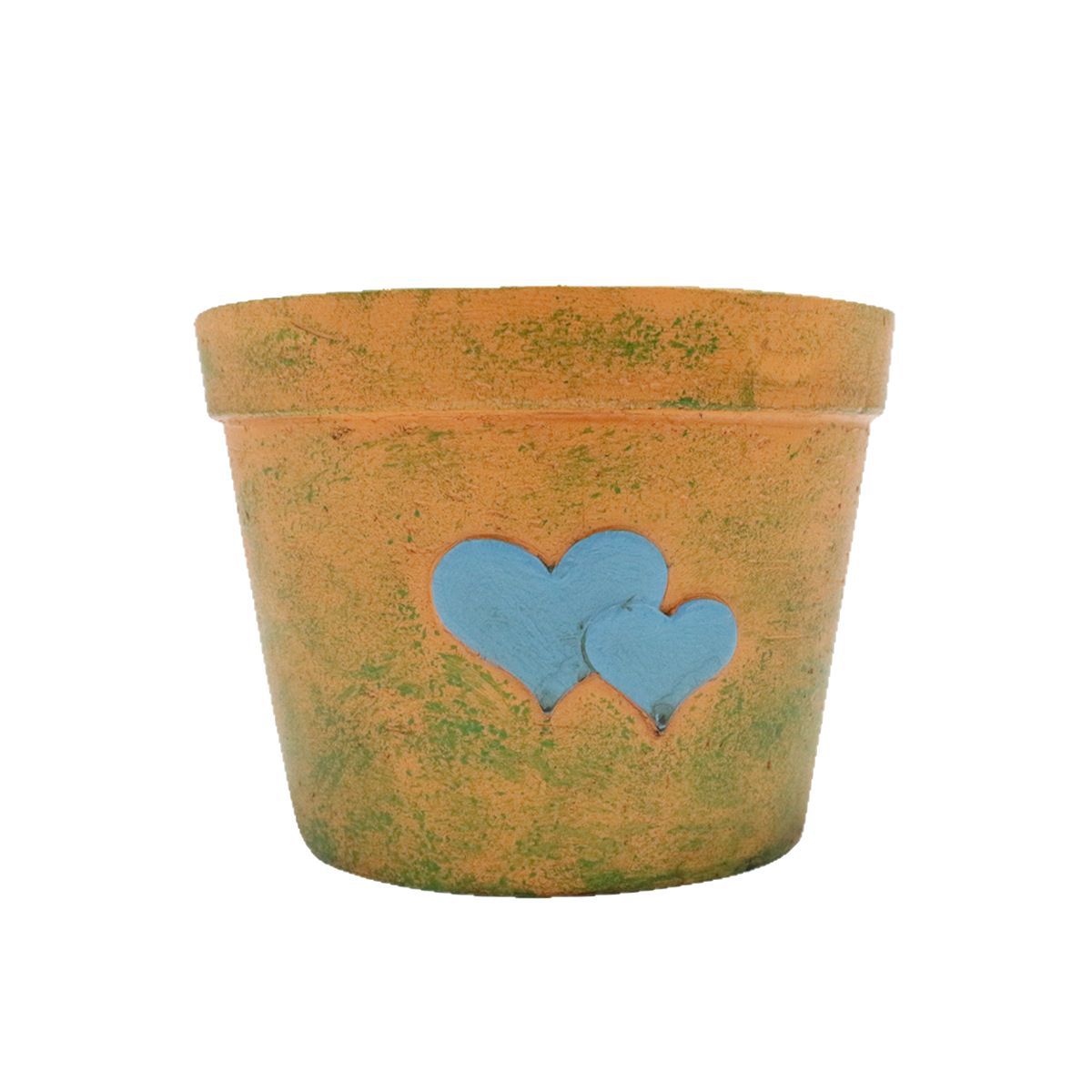  Resin Mending Flower Pot Embossed Love Bow Fleshy Retro Imitation Ceramic Flower Pot Old Large Diameter Now
