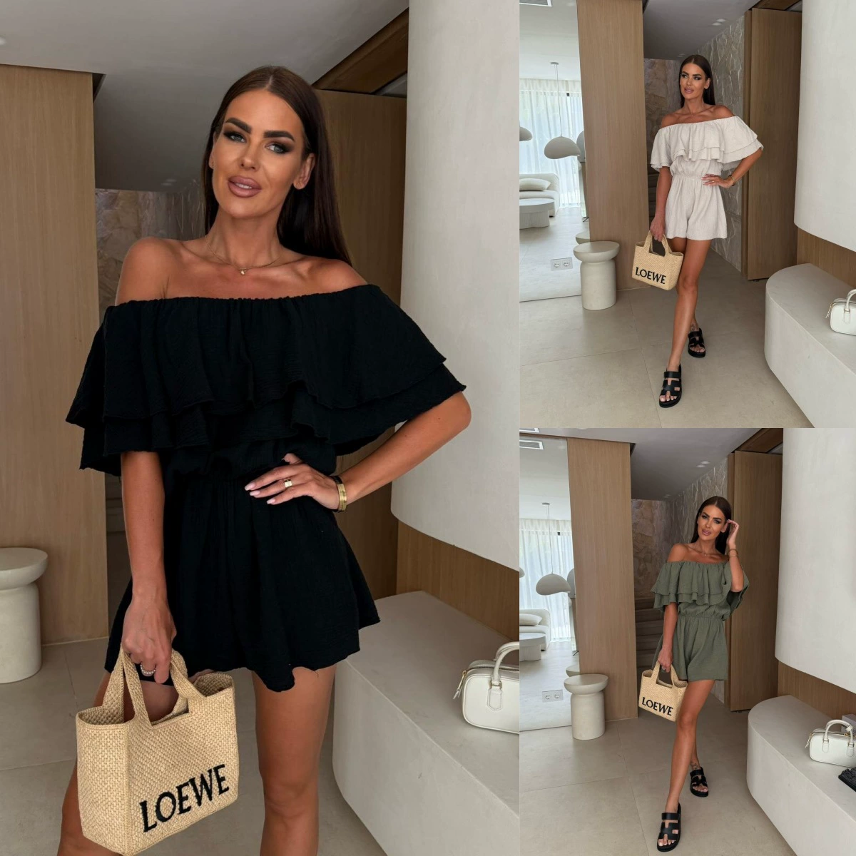 2025 Amazon AliExpress новая внешняя торговля трансграничная летняя сплошная цветная комбинезонная одежда