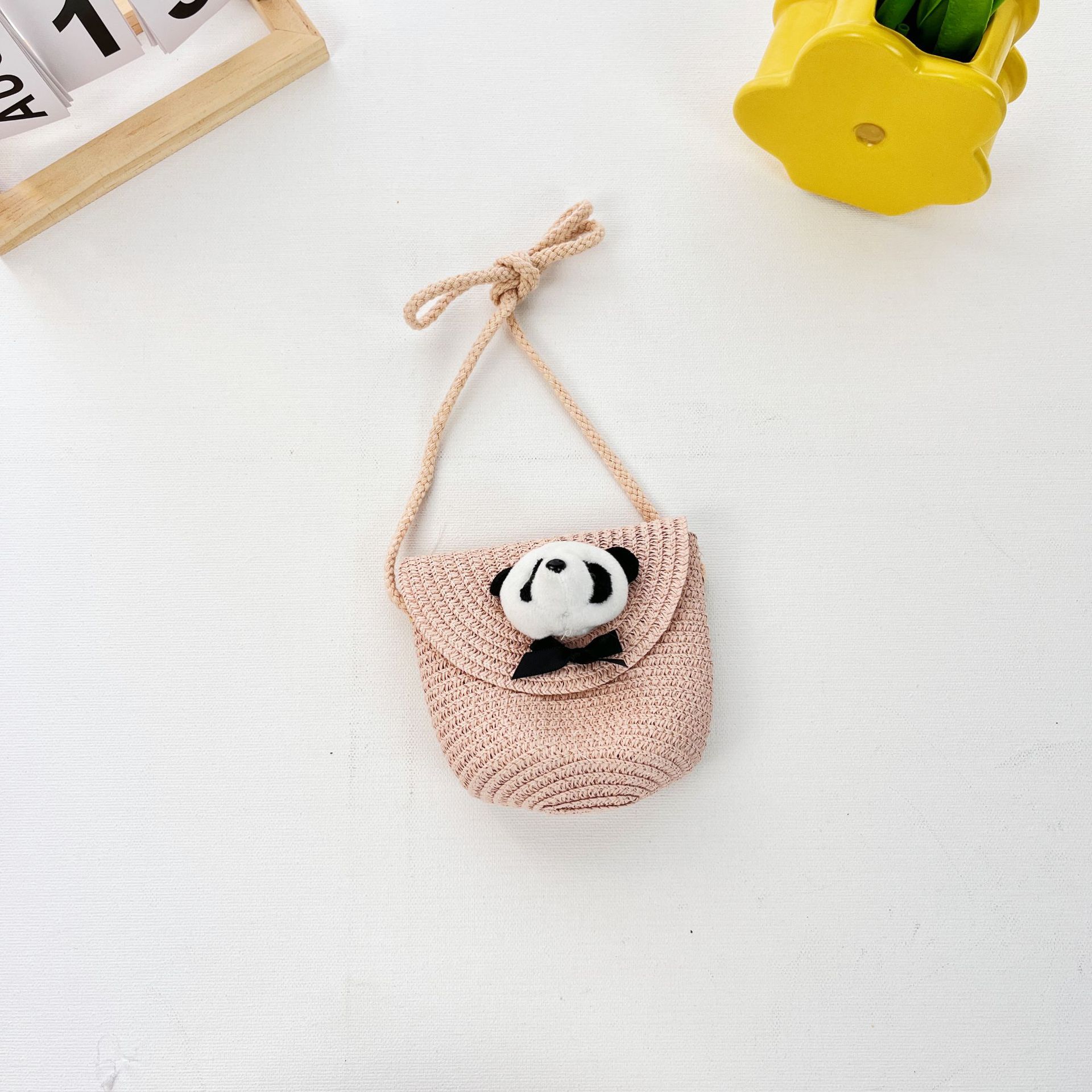 리틀 팬더-핑크 나비 넥타이