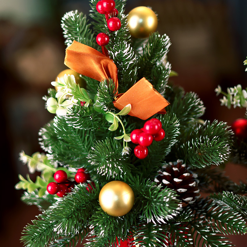 Hjem og have Nye juletræspynt julepynt Kreativ skrivebordsjuletræ Gavepynt Scenearrangement_voghion.com