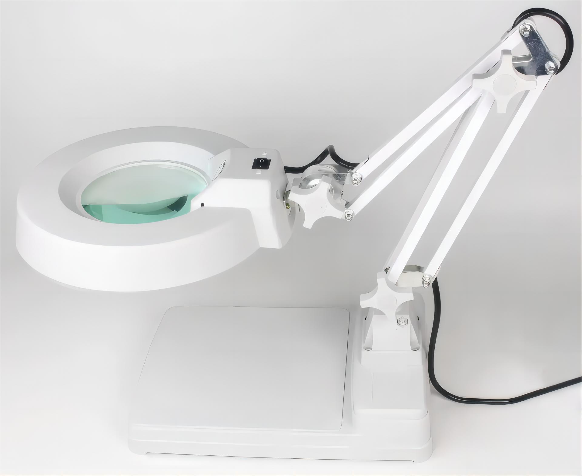 台式曲臂放大镜 检测 检验 LED环形灯光 白色光学玻璃 YLT-86C 5