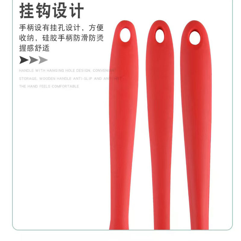 Children's mini silicone kitchenware set baby food supplement kitchen utensils 8-piece non-stick pan small silicone spoon