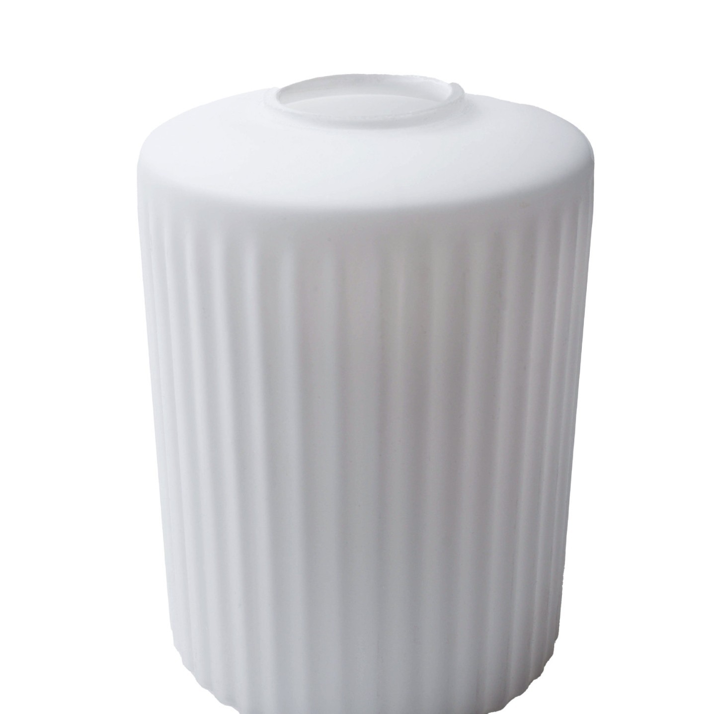 재고 직선 우유 흰색 줄무늬 유리 전등 그늘 거리 램프 장식 램프 원통형 유리 전등갓 쉘 커버 램프없이