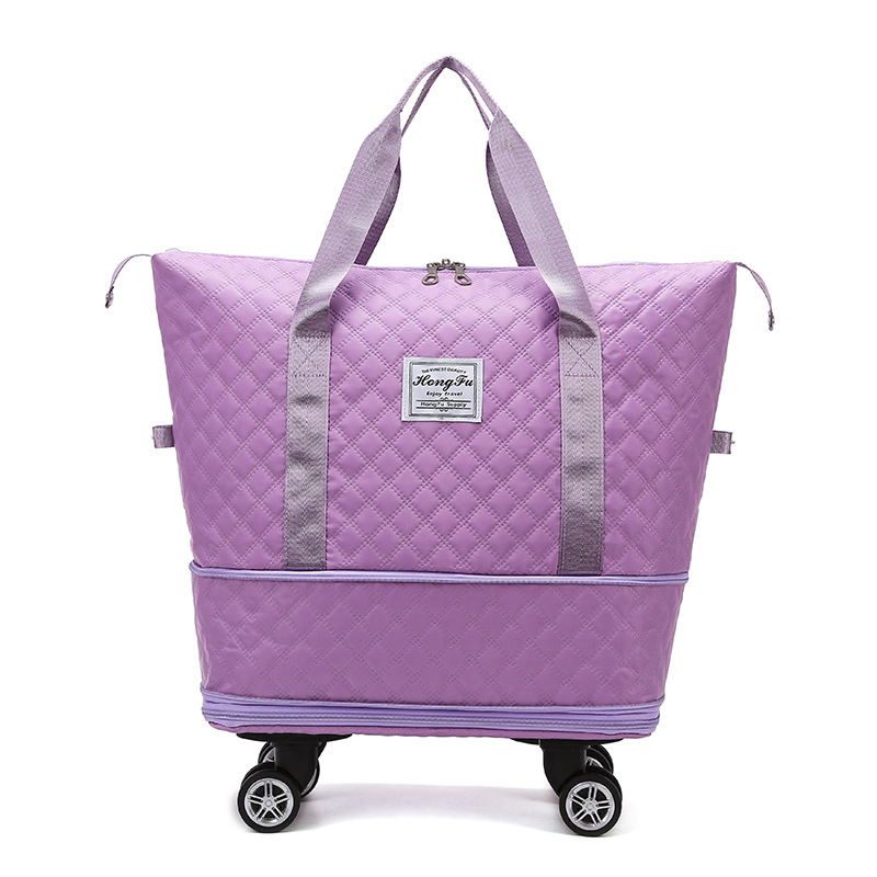 旅行バッグ超大型出産待ち収納乾湿軽便短距離分離フィットネスバッグ刺繍荷物袋プーリー飛行機バッグ