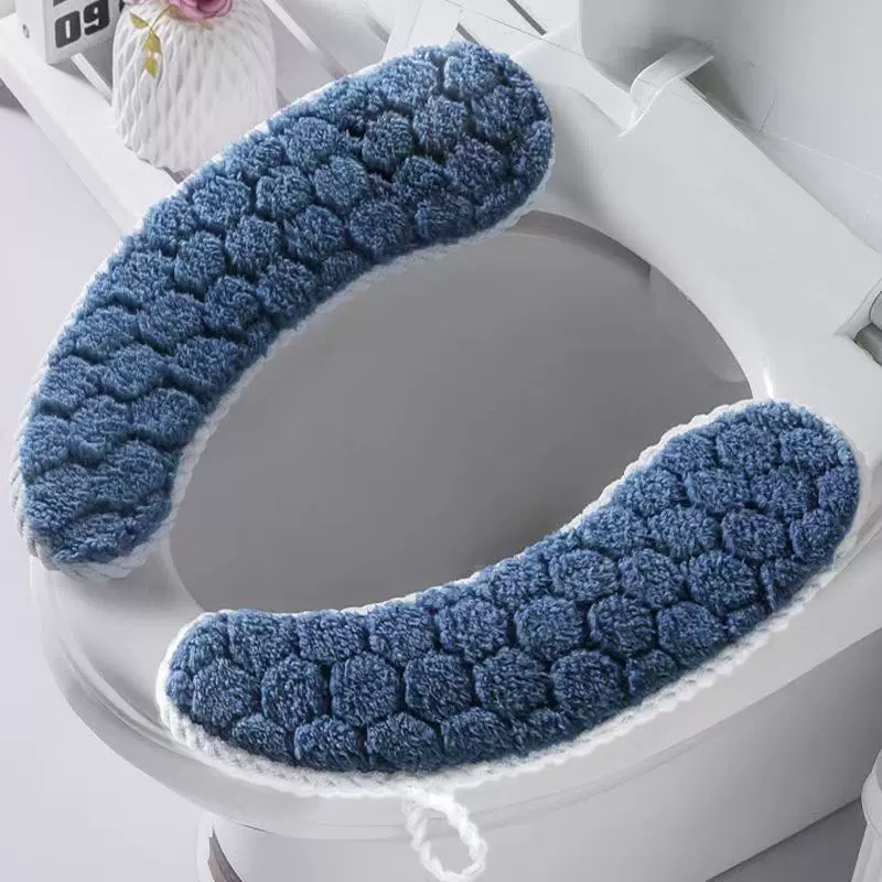 无花萝卜贴马桶垫通用型加厚贴家用坐便可水洗卫生间便套四季坐垫