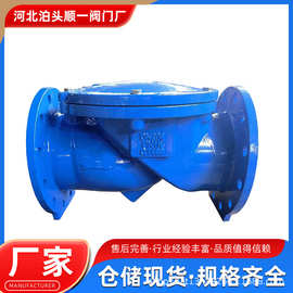 球墨铸铁全通径橡胶瓣止回阀橡胶瓣逆止逆阀排污口止回阀