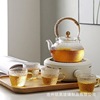 廠家直銷家用高硼矽耐熱玻璃茶壺錘紋提梁壺茶具加厚大容量泡茶壺