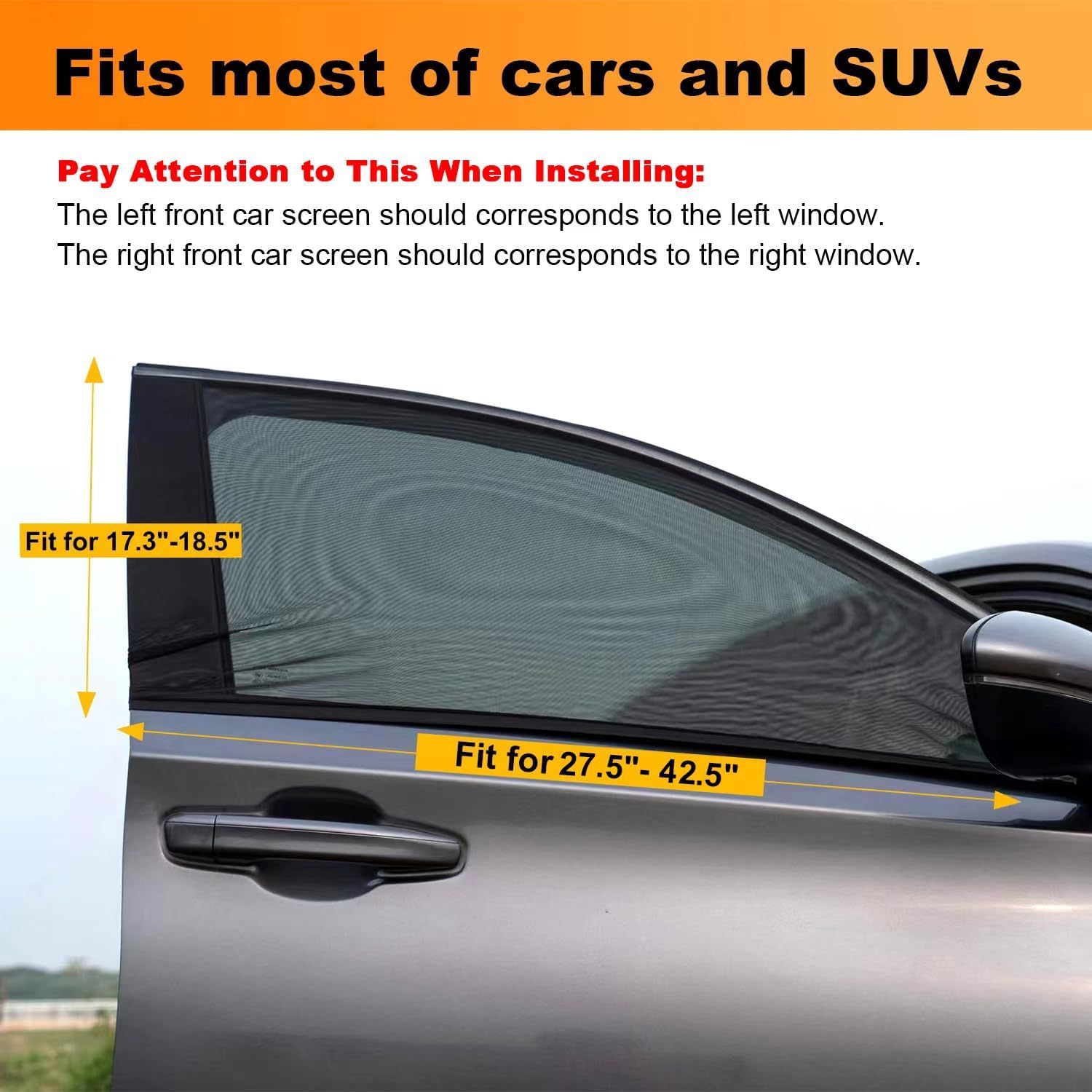 Universal Retractable Camping Car Front Side Curtain Super Elastic Mesh Window Sunshade Curtain Cover Car Sunshade
