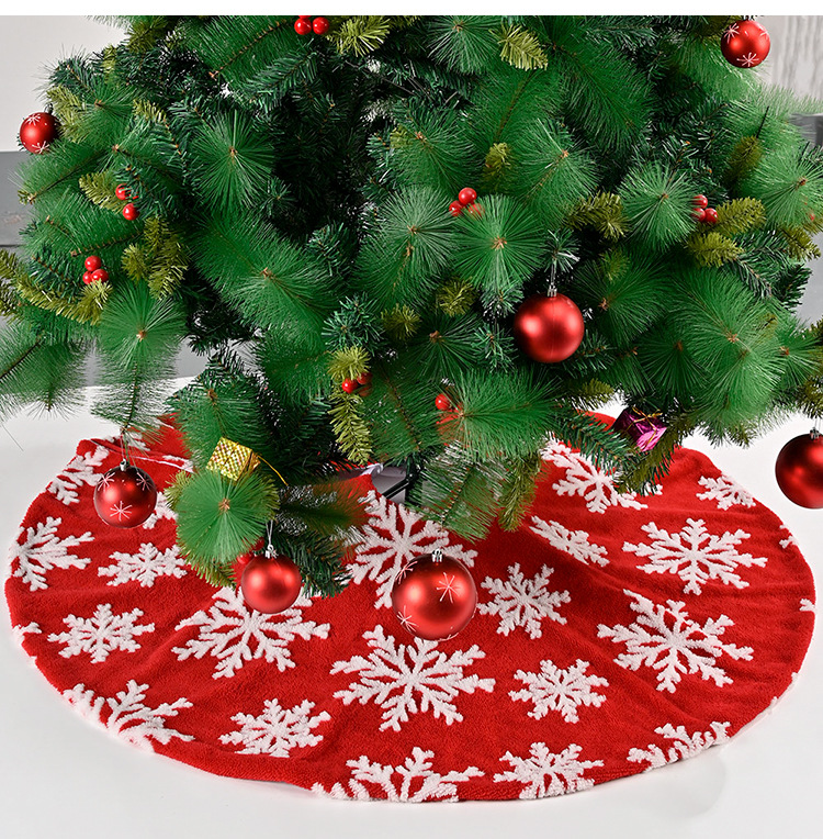 Wholesale Jacquard Snowflake Tree Skirt Christmas Decoration Nihaojewelry display picture 8