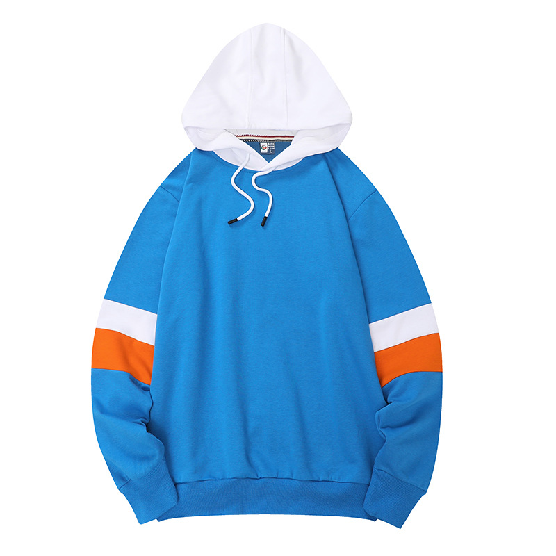 Camiseta de publicidad de algodón de costura de otoño y invierno con mangas largas con capuzas ropa deportiva de trabajo camiseta impresa personalizada logotipo