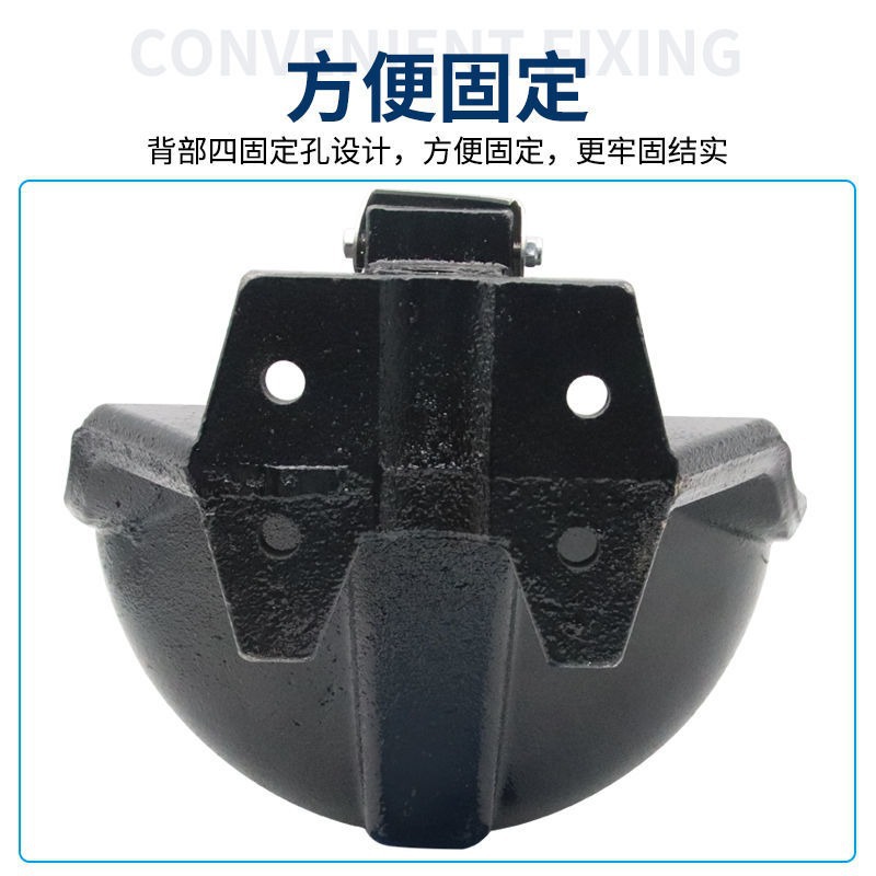 Vaca bebiendo tazón de hierro fundido espesado extra grande vaca caballo burro agua alimentación Válvula de cobre automático dispensador de agua potable tazón de agua potable