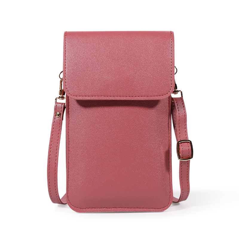 2023 moda nuevo todo-fósforo nicho mini bolso del teléfono de las mujeres simple casual color sólido diseño bolsa de mensajero al por mayor