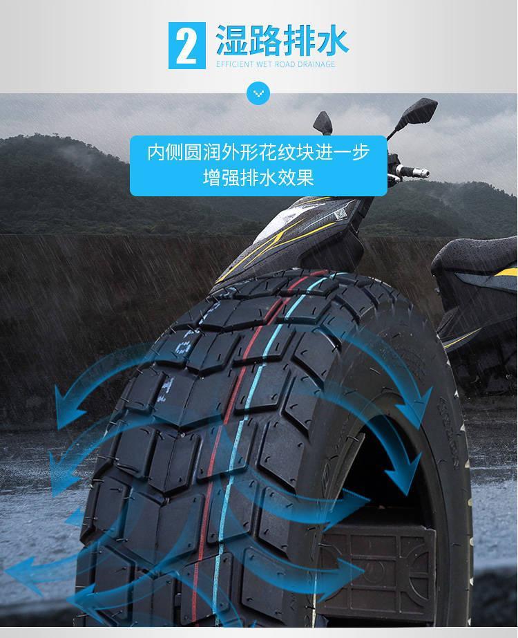 130/90-10 Land Rover pedal motorcycle tire 120/70-12 inch little monkey Zuma electric vehicle vacuum tire
